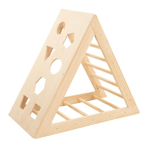 MISOU Pikler Klimboog Montessori Dreieck Kletterrahmen Baby 78x43,5x90cm Holz