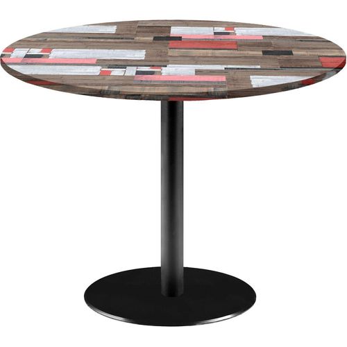 Runder Tisch Ø 120 cm – Rom-Holzmodell, rotes Holz