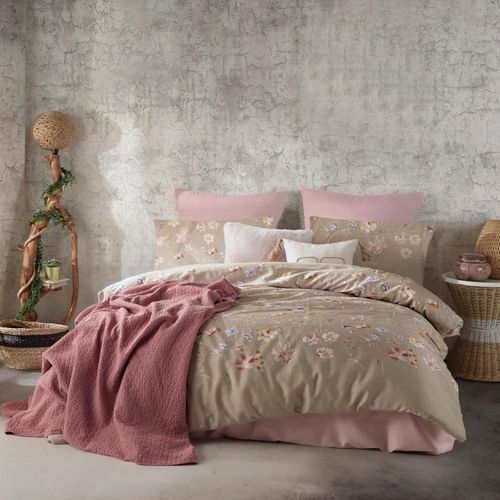 Baumwoll-Satin-Bettwäsche ROSABELLA PINK/200x220 EXKLUSIV