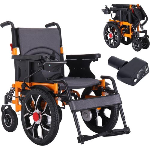 Elektrischer Rollator Faltbar Rollstuhl Elektrischer bis 120KG mit 50cm breiter Sitz