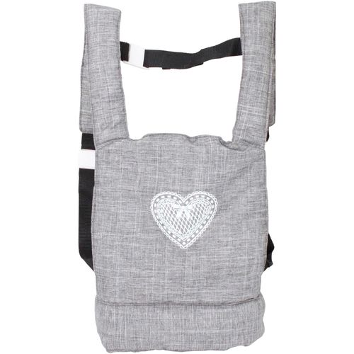 Puppen Bauchtrage CHIC2000, grau (jeans grau), Puppenausstattungen, KinderB:31cm H:3cm T:31cm, Polyester, B:31cm H:3cm T:31cm