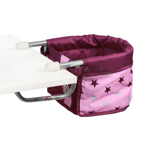 Puppen-Tischsitz CHIC2000, schwarz (brombeere), Puppenausstattungen, KinderB:42cm H:20cm T:42cm, Stahl, Kunststoff, Polyester, B:42cm H:20cm T:42cm