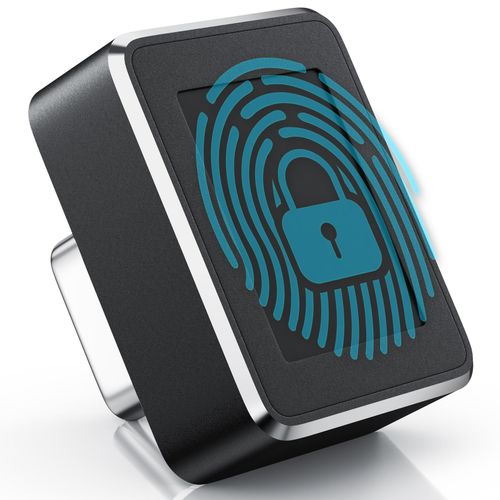 Aplic Fingerabdrucksensor USB Typ C, bis zu 10 IDs, Fingerabdruckleser, Fingerprint Key Reader, Windows 11 Hello, Plug & Play, PC, Notebook, Laptop, Finger Scanner