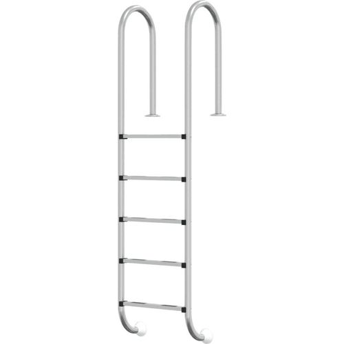 vidaXL Pool-Leiter 54x38x211 cm Edelstahl 304