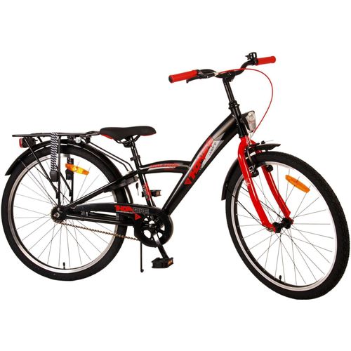 Volare Thombike Kinderfahrrad - Jungen - 24 Zoll - Schwarz Rot