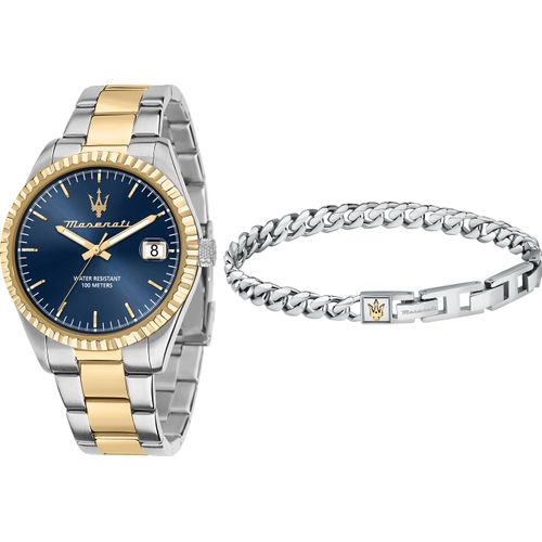 Maserati Herrenarmbanduhr Set mit Armband R8853100033