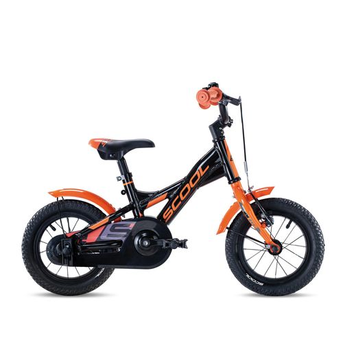 S'COOL XXlite 12 Zoll 1-Gang orange/black | 12 Zoll |Fahrrad für Kinder und Jugendliche | Freilauf| Kinderfahrrad mit hochwertigen Komponenten