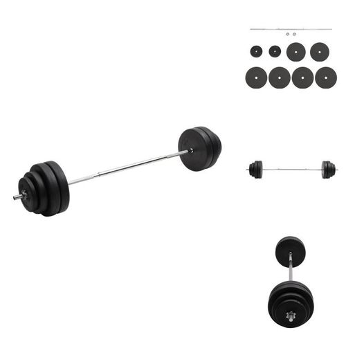 vidaXL Langhantel mit Gewichten 60 kg - Hanteln & Gewichte