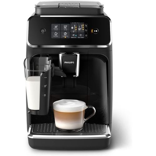 Philips Kaffeevollautomat Series 2200 Kaffeevollautomat – LatteGo Milchsystem,3 Spezialitäten, Kaffeeautomat Cafemaschine Kaffeemaschine mi Mahlwerk