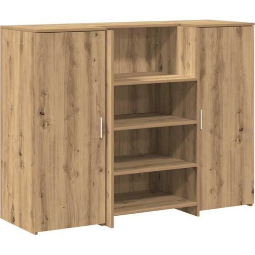 vidaXL Empfangstheke Artisan-Eiche 135x50x103,5 cm Holzwerkstoff
