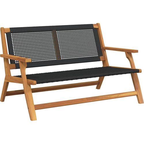 Gartenmöbel Schwarz 122 x 78 x 73cm Massivholz Akazie
