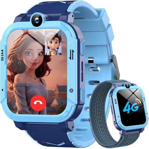 Blackview Kinder Smartwatch 4G mit GPS, Videoanruf, SOS, SIM-Karte, 1.83