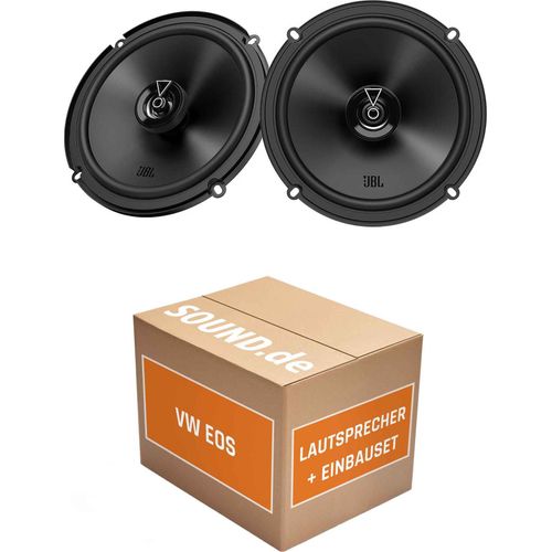 Lautsprecher Boxen Einbaupaket Seitenteil hinten JBL Club 3 64FSL passend für VW Eos | 2x Tief-Mitteltöner mit integriertem Hochtöner 165W MAX