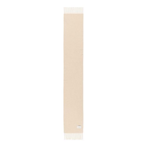 Schal MARC O'POLO, Damen, natural stone, Strick, Schurwolle, casual, Modetücher, mit Fransen aus softer Schurwolle, ca. 30 x190 cm