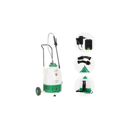 Ribimex Pila 16 Batteriebetriebene Sprühpumpe mit Fahrgestell 16 Liter 20 V 2 Ah