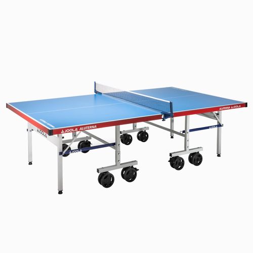 JOOLA Outdoor Tischtennisplatte Aluterna - Profi Tischtennistisch 6 MM Aluminium - Oberfläche Wetterfest - Klappbares Untergestell