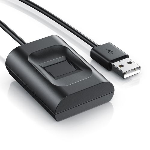 CSL USB-Fingerabdrucksensor, Fingerprint-Scanner, bis 10 IDs, Plug & Play, Windows 8-11, für Login & Sicherheit