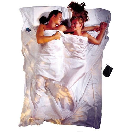 Cocoon Silk Travel Doublesize Bettlaken Weiß 220 x 176 cm Weiß 220 x 176 cm