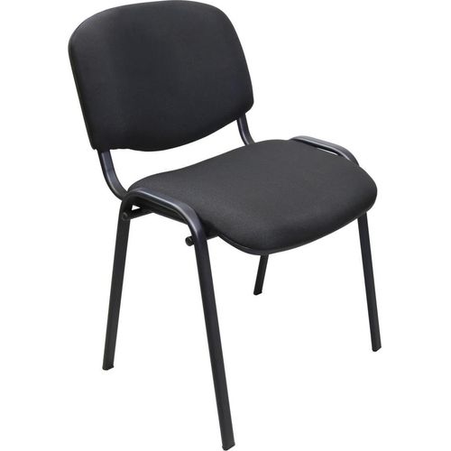 Besucherstuhl / Stapelstuhl, schwarz