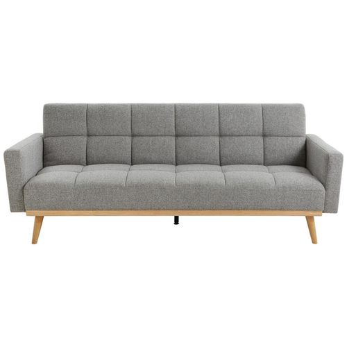 Livetastic Schlafsofa , Grau , Textil , Kautschukholz , massiv , 3-Sitzer , 214x84x84 cm , Liegefunktion , Wohnzimmer, Sofas & Couches, Schlafsofas,