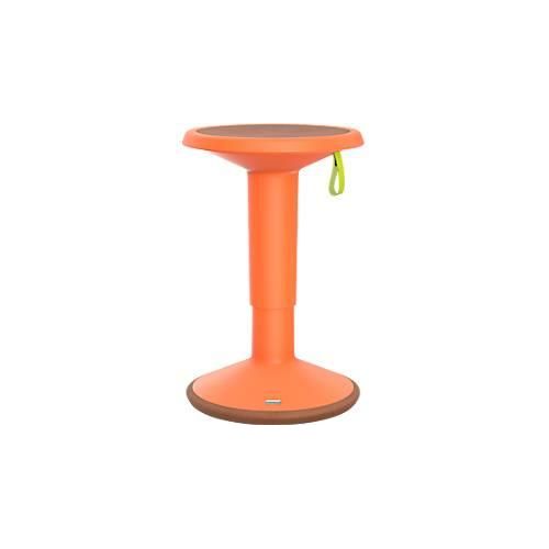 Sitzhocker ECO UPis1, biobasierter Kunststoff, Ø 330 x H 450–630 mm, pastellorange