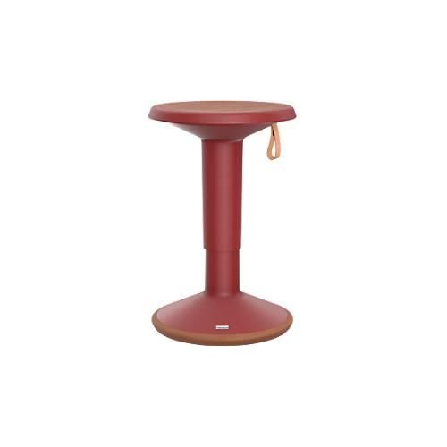 Sitzhocker ECO UPis1, biobasierter Kunststoff, Ø 330 x H 450–630 mm, weinrot