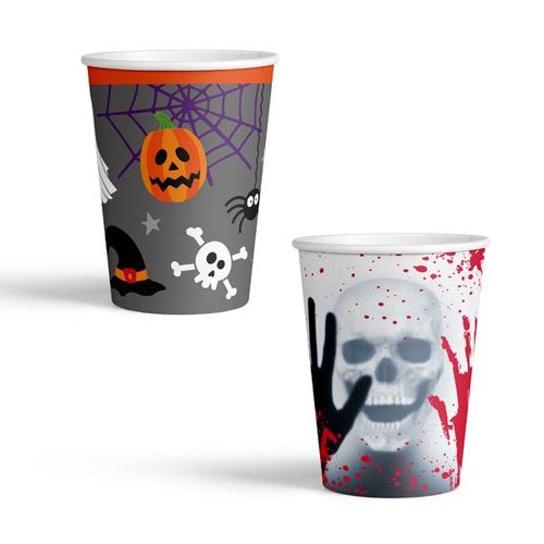 Pappbecher-Set HALLOWEEN