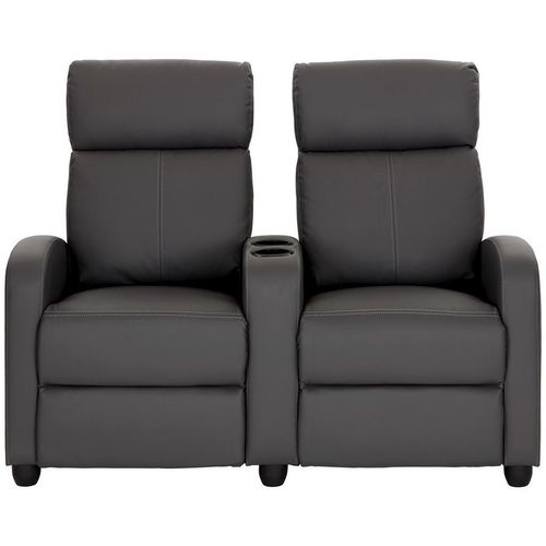 Mid.you Heimkino-Sofa , Grau , Textil , 2-Sitzer , Füllung: Schaumstoff , 128x100x87 cm , Wohnzimmer, Sofas & Couches, Sofas, Heimkino Sofas