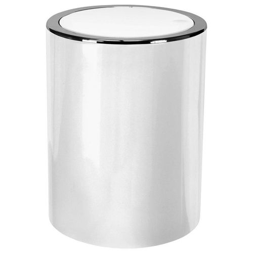Kleine Wolke Kosmetikeimer Clap , Weiß , Kunststoff , 5 L , 24.5 cm , Badaccessoires, Waschplatzzubehör, Kosmetik- & Abfalleimer