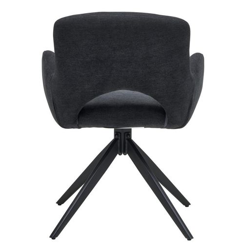 Livetastic Armlehnstuhl , Schwarz , Holz, Metall, Textil , Pappel , Sperrholz , Flachrohr , 62x84x62 cm , Esszimmer, Stühle, Esszimmerstühle,