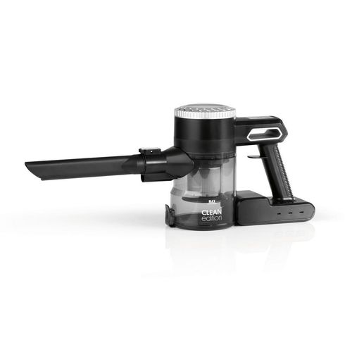 Akku-Bodenstaubsauger Clean Edition , Schwarz, Silber , Kunststoff , 12x113x33 cm , 2-in-1-Funktion, leistungsstarker Akku , Haushaltsreinigung,
