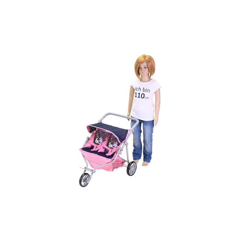 Knorrtoys® Puppen-Zwillingsbuggy »Magic Unicorn«