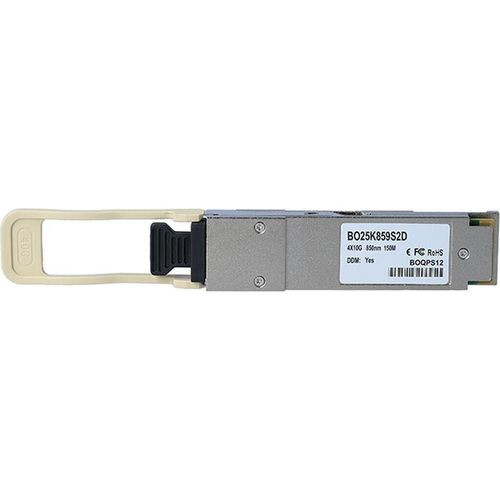 Kompatibler McAfee FTL410QE1C-MF BlueOptics© BO25K859S2D QSFP Transceiver, MPO/MTP, 40GBASE-SR4, Multimode Fiber, 4x850nm, 150M, 0°C/+70°C (FTL410QE1C-MF-BO)