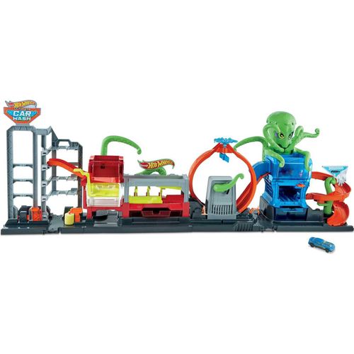Hot Wheels Color Reveal Autowaschanlage, inkl. 1 Farbwechsel-Spielzeugauto