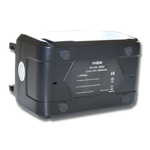 vhbw Akku Ersatz für Würth 0700956730 für Elektrowerkzeug (4000mAh Li-Ion 28 V)