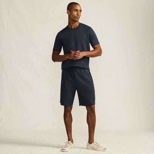 Luxe Shorts, Herren,  Blau, Baumwolle/Polyester/Polyester-Mischung, by Lands' End