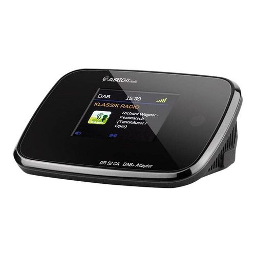 Albrecht DR 52 CA, Uhr, Digital, DAB, DAB+, FM, Schwarz, Digital, Extern