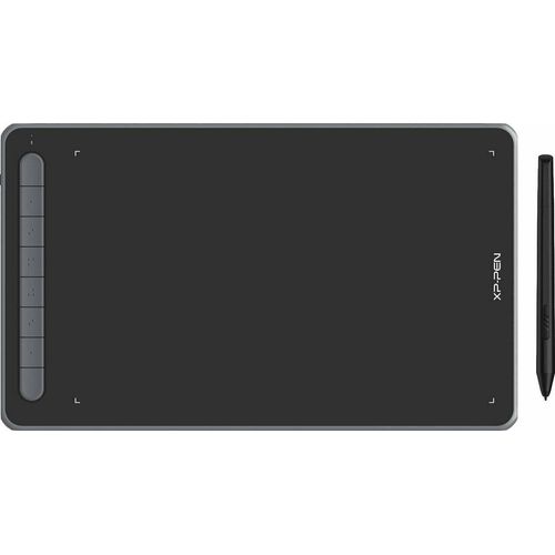 XPPen Deco L 10 x 6 Zoll Grafiktablet Drawing Tablet, mit X3 Stift, mit 8 Schnellzugriffstasten kompatibel mit Android, Chrome und Linux (Schwarz)