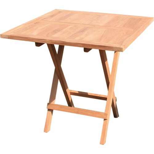 Klapptisch Gartentisch 70 x 70 cm in Premium Teak