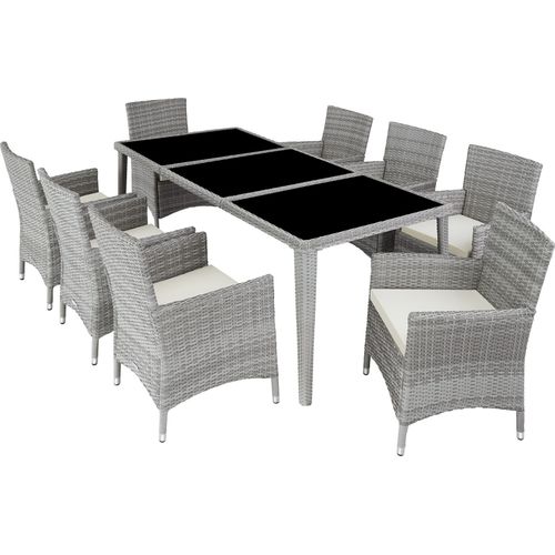 Rattan Sitzgruppe Menorca mit Aluminiumgestell