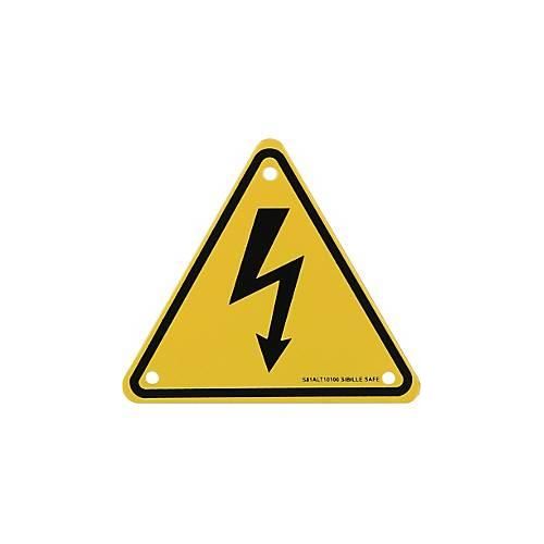 Warnschild-Hybrid-Blitz, Aluminium, 100 mm