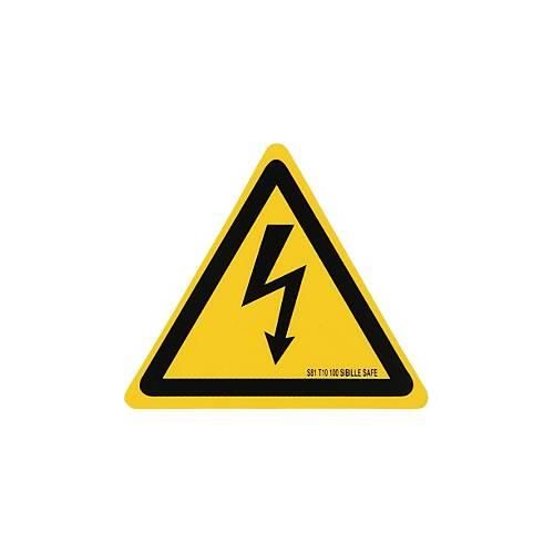 Warnschild-Hybrid-Blitz, Kunststoff, 100 mm
