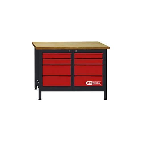 Werkbank mit 8 Schubladen, H840xB1200xT600mm