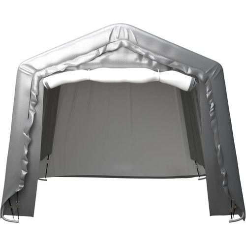 vidaXL Lagerzelt 300x300 cm Stahl Grau