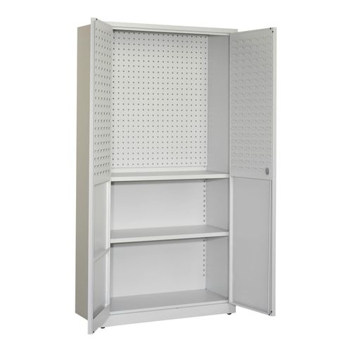 STIER Werkstattschrank SLK 1940x1000x450mm lichtgrau, Werkzeugschrank, Blechschrank, Schubladenschrank, Metallschrank