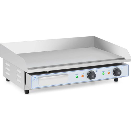 Royal Catering Doppel Elektro Grillplatte - 730 x 400 mm - - glatt - 2 x 2,200 W