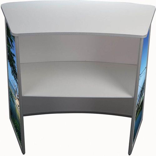 update displays Konvex Messetheke weiß 106,0 x 58,0 x 93,0 cm