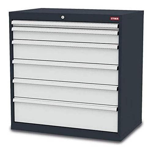 STIER Schubladenschrank mit 6 Schubladen BxTxH 900x575x920 mm