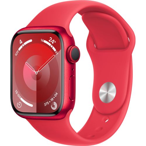 Watch Series 9 GPS 41mm (PRODUCT)RED Aluminiumgehäuse mit rotem Sportband - S/M