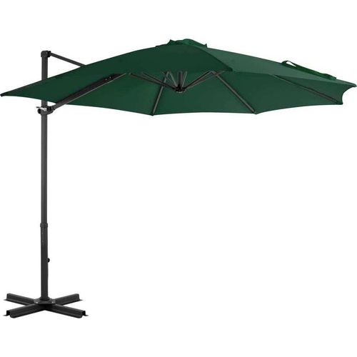 Ampelschirm mit Aluminium-Mast Grün 300 cm , Markisen Design 2024